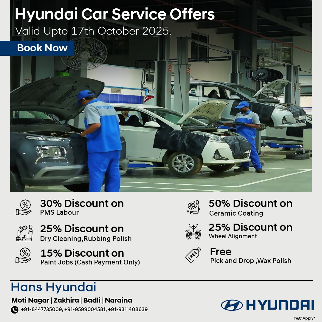 Hyundai Car Service Special Offers Offers
