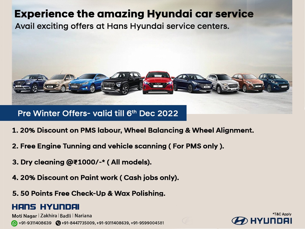 Pre Winter Offers Car Offers
