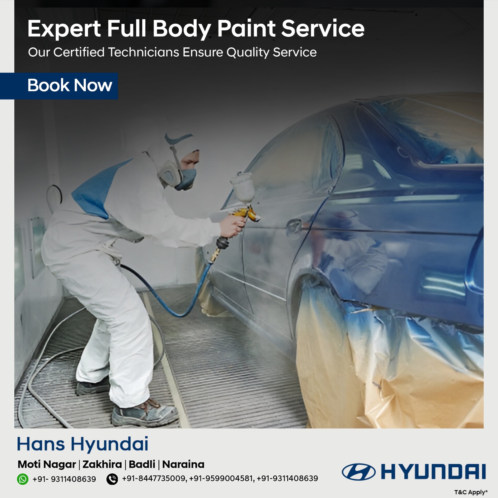 Hyundai Full Body Paint Service Car Offers