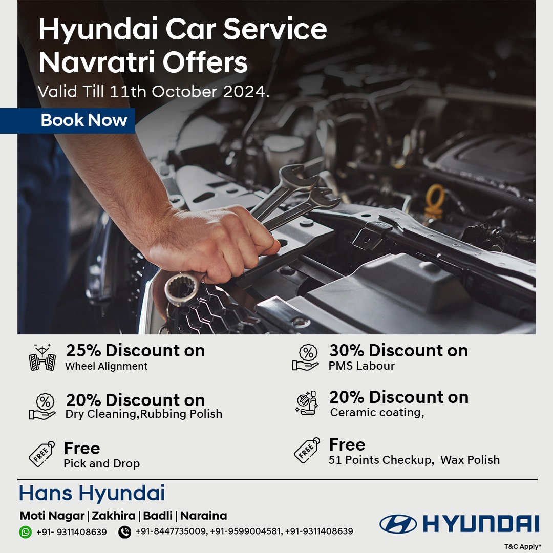 Hyundai Car Service Navratri Offer Car Offers