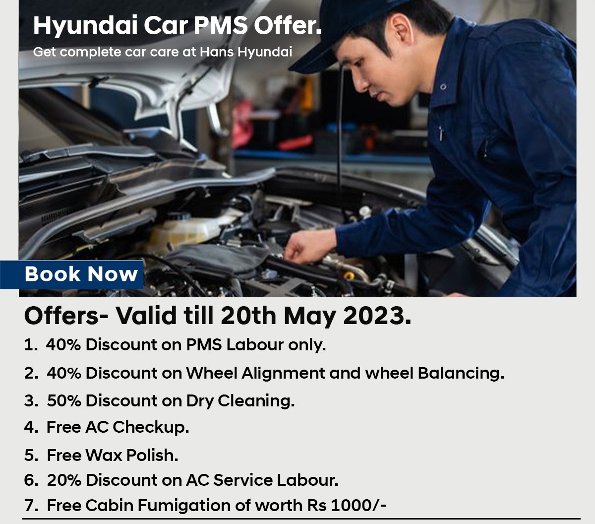Hyundai Car May Service Offers In Delhi