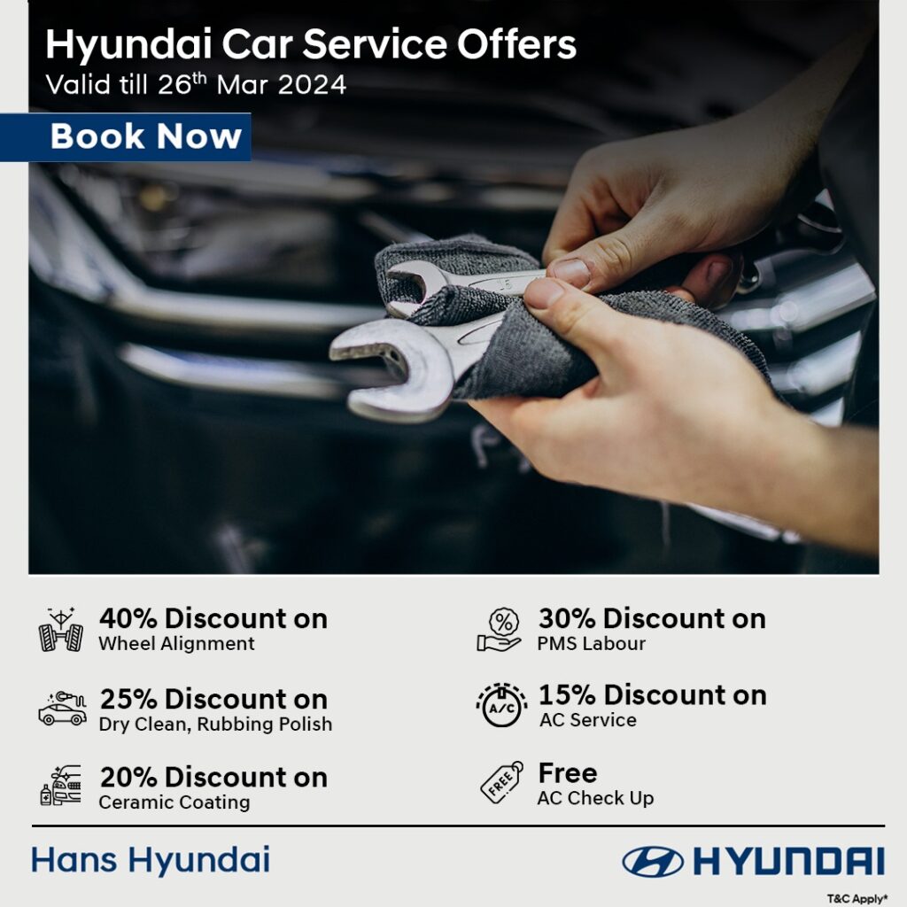 Hyundai car service offers at hans hyundai